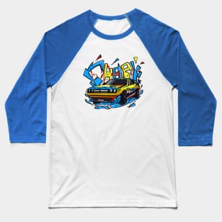 Shark dodge car colorful Baseball T-Shirt